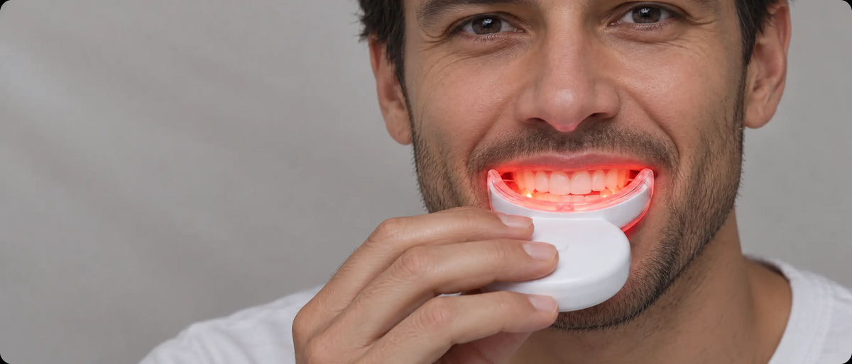 The only clinical light therapy adapted for home use. Proven to support healthy gums and oral tissue.